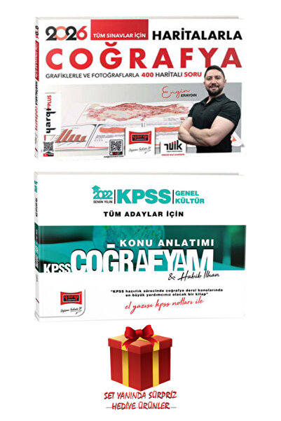 Yargı Yayınları Engin Eraydın | 2026 Tüm Sınavlar İçin Haritalarla Coğrafya +...