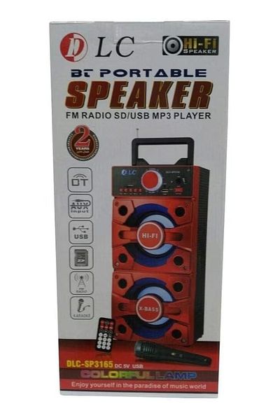 DLC Bluetooth Portable Speaker Fm Radio Sd Card Usb Mp3 Player