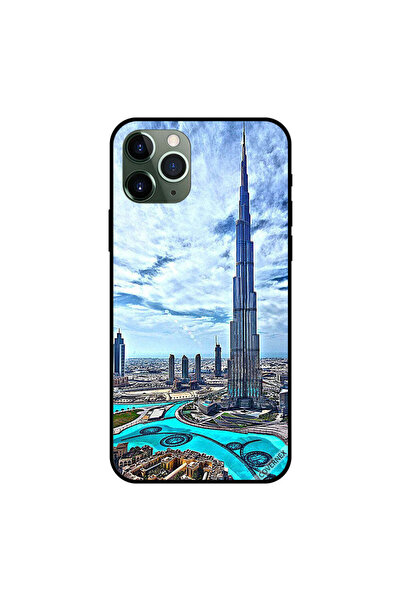 Covernex غطاء حماية لجهاز iPhone 11 Pro Max - برج خليفة - غيوم مؤثرة
