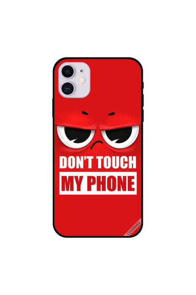 Covernex غطاء حماية لجهاز iPhone 11 مطبوع عليه "لا تلمس هاتفي" باللون الأحمر