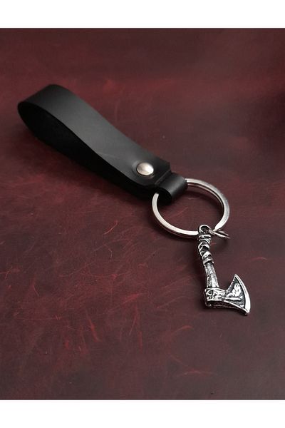 BSN Store Ax Figure Keychain ​​Premium Hand Made Real Leather Keychain