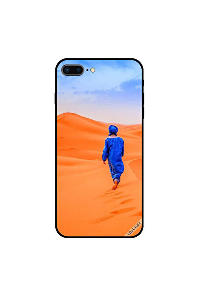 Covernex غطاء حماية لجهاز iPhone 8 Plus بتصميم فتى يرتدي فستانًا أزرق ويمشي ع...