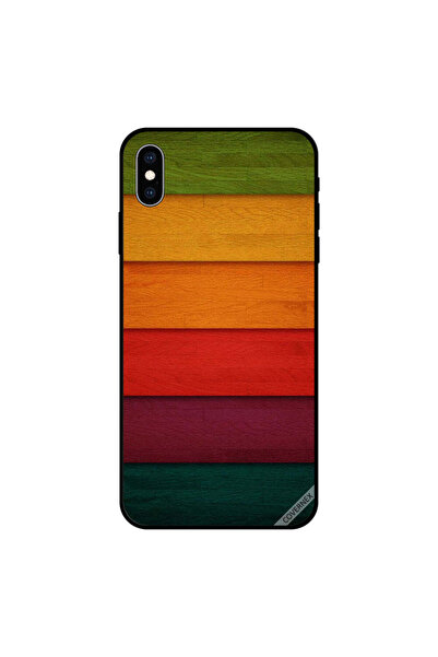 Covernex غطاء حماية لجهاز iPhone XS MAX بنمط خشبي ملون