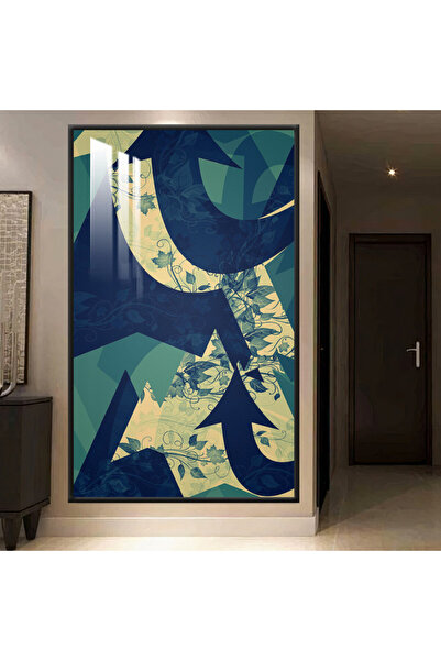 Marktna لوحة جدارية خشبية فاخرة مع برواز فضي و طبقة من الاكرليك الشفاف