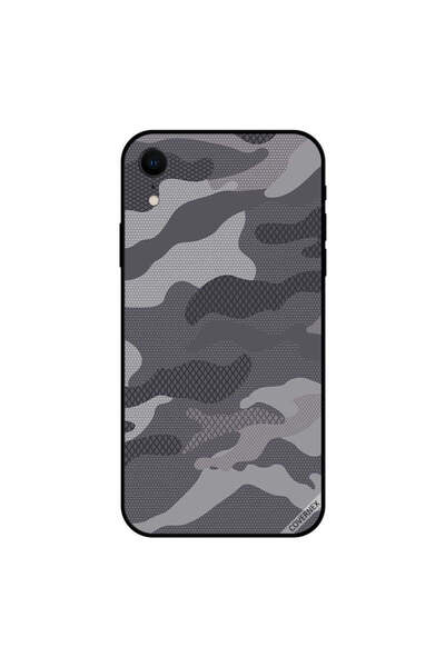 Covernex غطاء حماية لجهاز iPhone XR بنمط تمويه رمادي