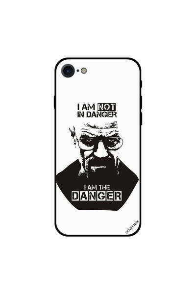 Covernex غطاء حماية لجهاز iPhone 8 "أنا لست في خطر" بالأبيض والأسود