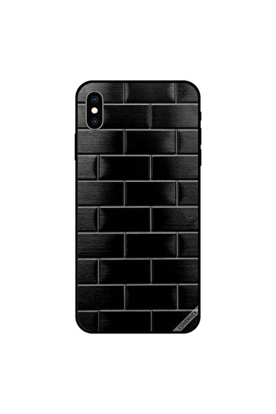 Covernex غطاء حماية لجهاز iPhone X بنمط كسر الجدار الأسود