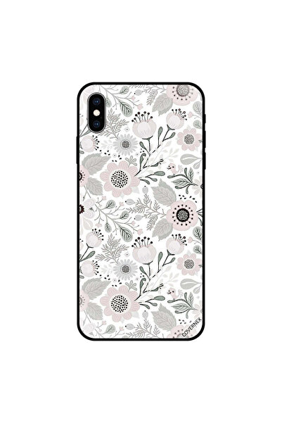 Covernex غطاء حماية لهاتف iPhone XS MAX بنقشة زهور ونقاط سوداء