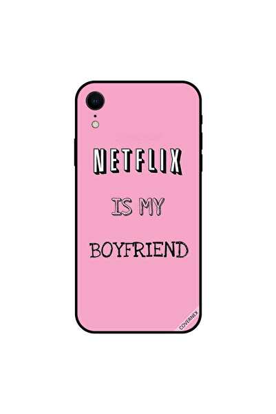 Covernex غطاء حماية iPhone XR - Netflix Is My Boyfriend - وردي