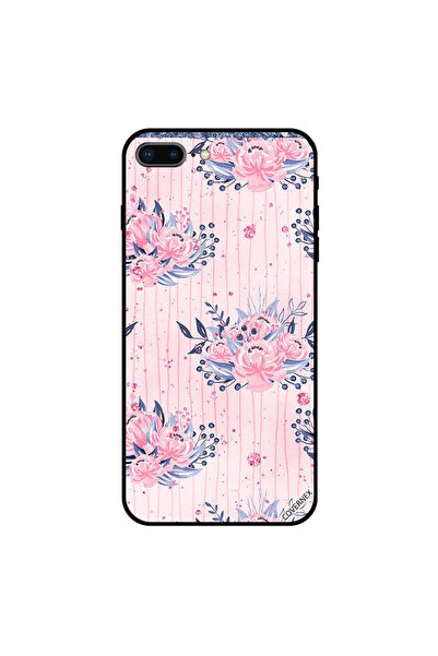Covernex غطاء حماية لجهاز iPhone 7 Plus بنقشة زهور وردية