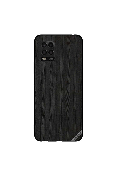 Covernex غطاء حماية لهاتف شاومي مي 10 لايت 5G بنمط خشبي أسود