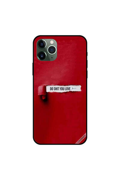 Covernex غطاء حماية لهاتف iPhone 11 Pro Max، هل تحب الأشياء التي تحبها؟ أحمر