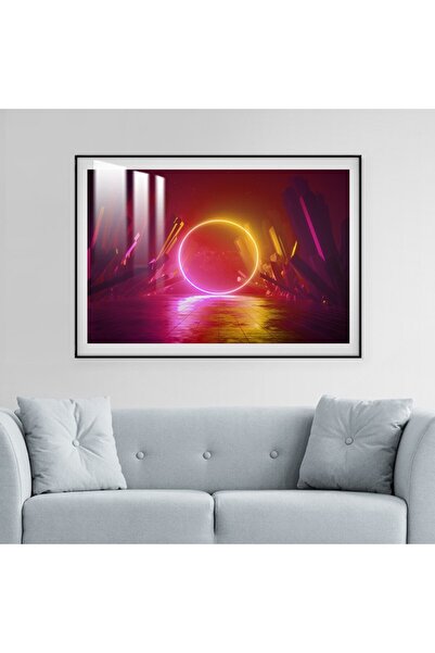 4gdran لوحة جدارية خشبية فاخرة مع برواز شامبين و طبقة من الاكرليك الشفاف