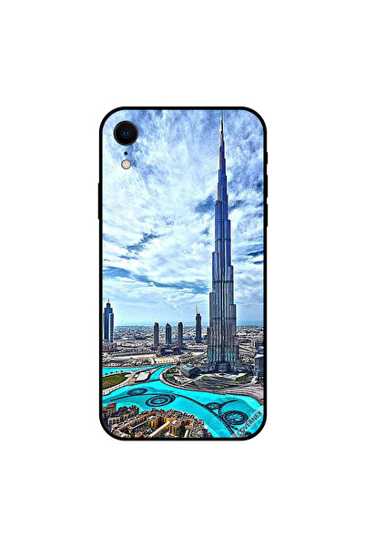 Covernex غطاء حماية لجهاز iPhone XR - برج خليفة - غيوم مؤثرة
