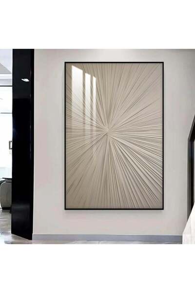 SND لوحة جدارية خشبية بتصميم الفن التجريدي مع برواز اسود و طبقة من الاكرليك ا...