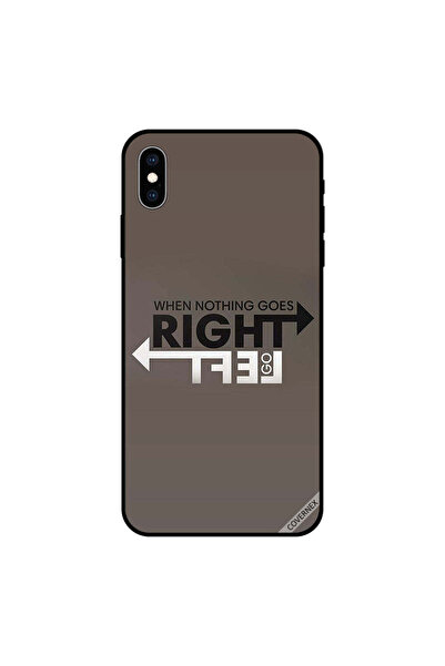 Covernex غطاء حماية لجهاز iPhone XS عندما لا يسير أي شيء على ما يرام، اتجه يسارًا