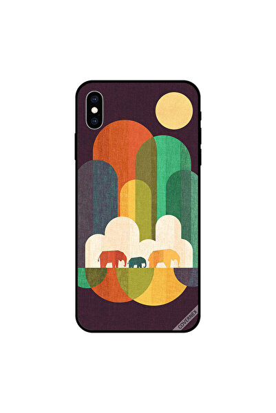 Covernex غطاء حماية لجهاز iPhone XS MAX برسومات عائلة الفيل
