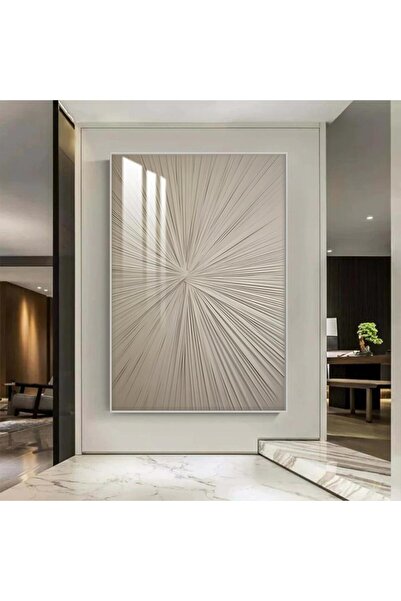 SND لوحة جدارية خشبية بتصميم الفن التجريدي مع برواز فضي و طبقة من الاكرليك ال...