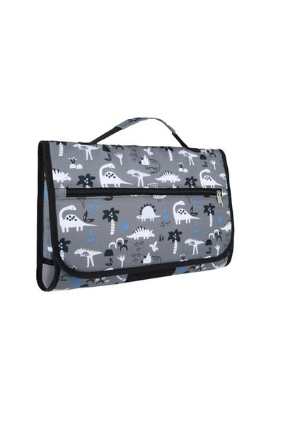 Bnditeu baby changing bag with pillow and storage space, gray/white, oxford fabric, 56 x 34 cm