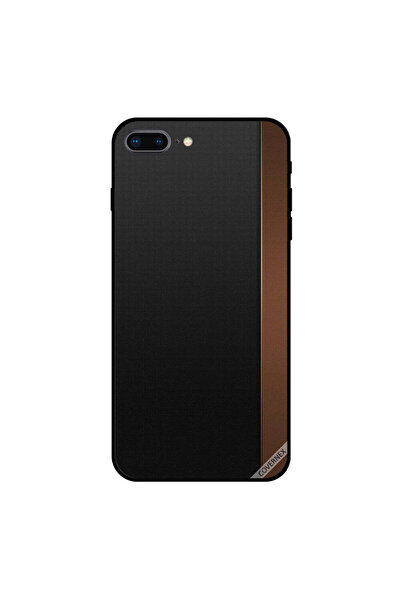 Covernex غطاء حماية لجهاز iPhone 7 Plus بنقشة جلد بني وأسود