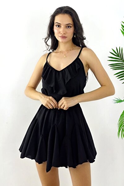 FashionForYou Compleu de zi Calipso, top cu bretele subțiri și fustă pantalon...