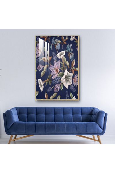 4gdran Luxury wooden wall panel with black frame and clear acrylic layer