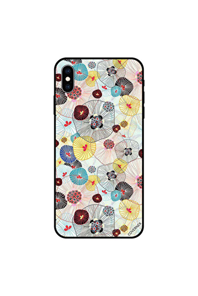 Covernex غطاء حماية لجهاز iPhone XS بتصميم ريشة ونقشة زهور