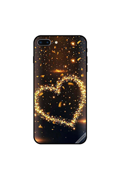 Covernex غطاء حماية لجهاز iPhone 7 Plus بتصميم قلب من القطع الذهبية