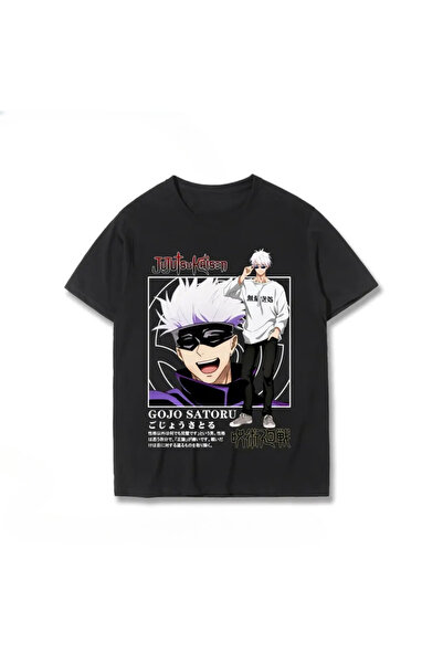 Flood Of Style Anime Desenli Unisek Bay Tişört Jujutsu Kaisen Gojo Satoru