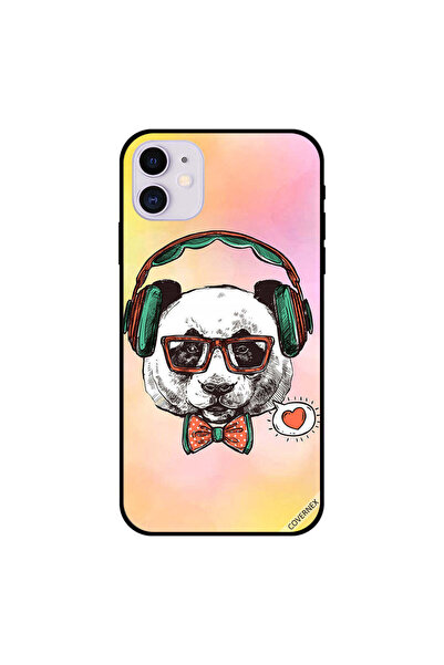 Covernex غطاء حماية لجهاز iPhone 11 بطبعة باندا وسماعات رأس