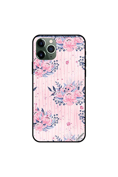 Covernex غطاء حماية لجهاز iPhone 11 Pro Max بنقشة زهور وردية