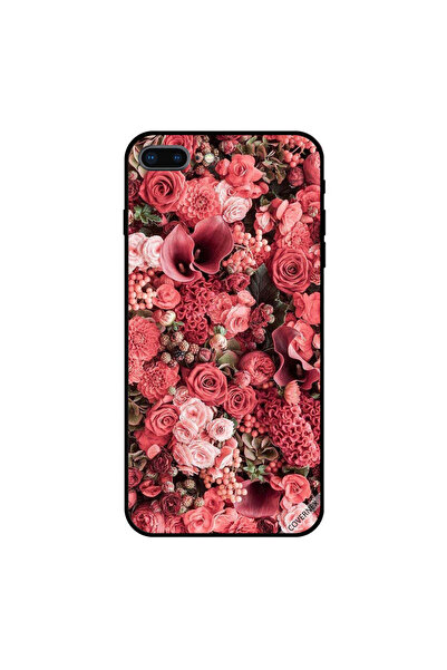 Covernex غطاء حماية لجهاز iPhone 7 Plus بطبعة حديقة ورود الخوخ
