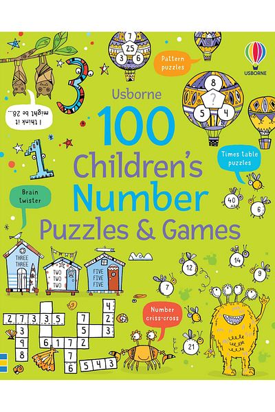 Usborne 100 Children's Number Puzzles and Games
