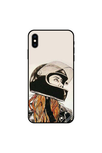 Covernex غطاء حماية لهاتف iPhone X بتصميم فتاة راكبة الدراجات النارية