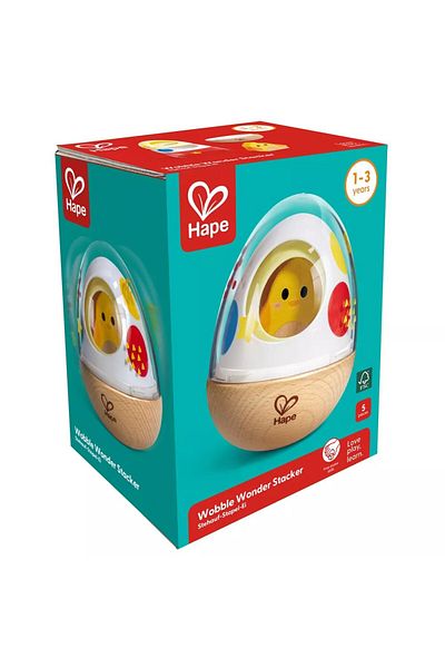 Hape Wooden baby toy Hape Wobber Wonder Egg with Chicken