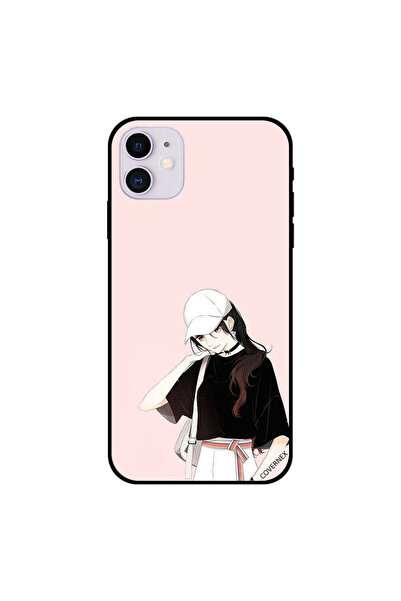 Covernex غطاء حماية لجهاز iPhone 11 بتصميم فتاة لطيفة تمشي