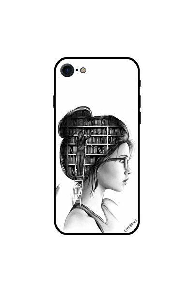 Covernex مكتبة أغطية جراب iPhone 8 في الرأس