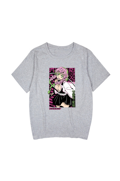 Flood Of Style تي شيرت رجالي منقوش برسومات الرسوم المتحركة Kanroji Mitsuri De...