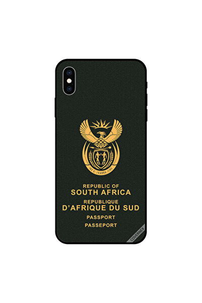 Covernex غطاء حماية لهاتف iPhone XS MAX بطبعة جواز سفر جنوب أفريقيا