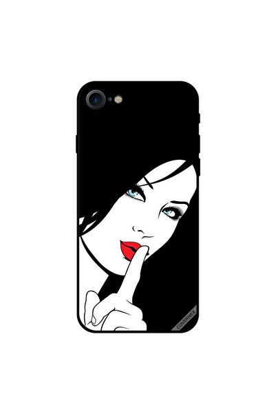 Covernex غطاء حماية لجهاز iPhone 8 - فتاة الشفاه الحمراء