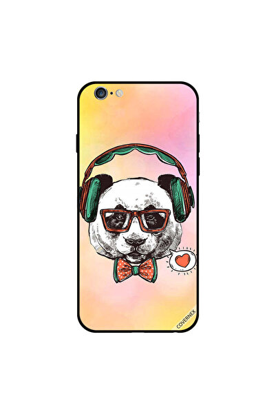 Covernex غطاء حماية لجهاز iPhone 6s بطبعة باندا وسماعات رأس