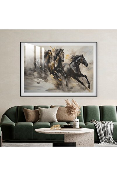 SND لوحة جدارية خشبية فاخرة مع برواز اسود و طبقة من الاكرليك الشفاف