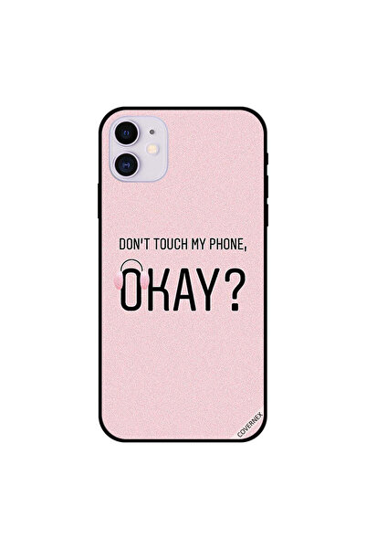 Covernex غطاء حماية لجهاز iPhone 11 مكتوب عليه "لا تلمس هاتفي"