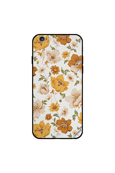 Covernex غطاء حماية لجهاز iPhone 6s Plus باللونين الأصفر والأزرق بنقشة زهور