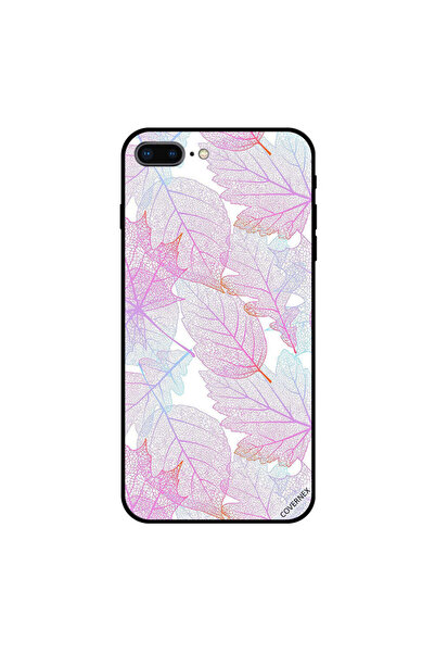 Covernex غطاء حماية لجهاز iPhone 7 Plus بنقشة أوراق وردية