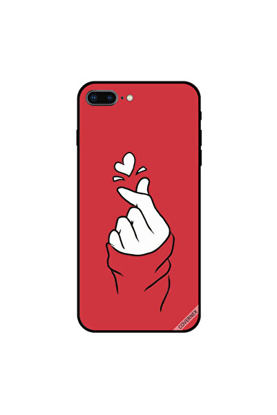 Covernex غطاء حماية لهاتف iPhone 7 Plus Snap Love أحمر