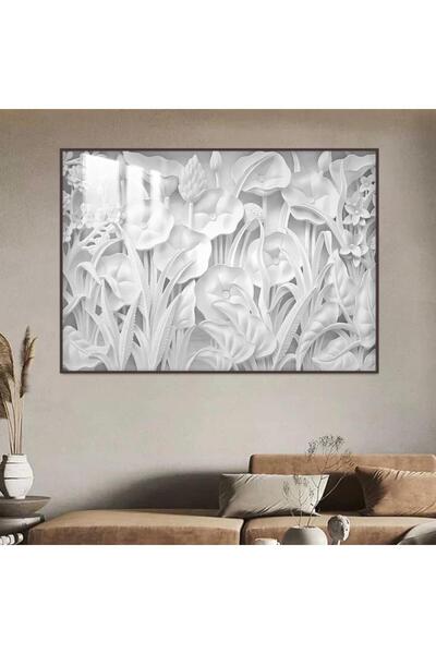 4gdran لوحة جدارية خشبية مطبوعة بتصميم اللوحة الجبسية مع برواز شامبين و طبقة ...