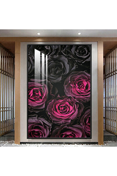 SND لوحة جدارية خشبية فاخرة مع برواز اسود و طبقة من الاكرليك الشفاف