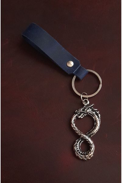 BSN Store Snake Figure Keychain Premium Hand Made Real Leather Keychain