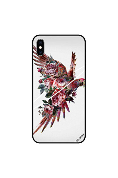 Covernex غطاء حماية لجهاز iPhone XS MAX بطبعة ببغاء مزهر